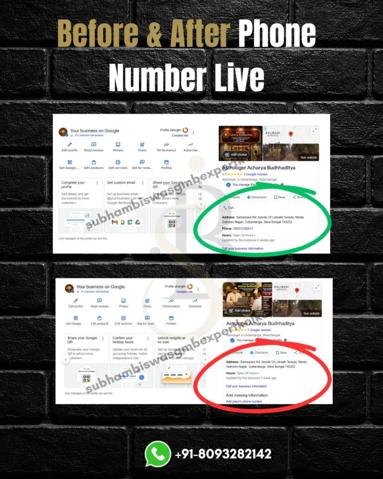 verified google my business expert kolkata